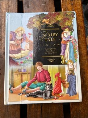 Fairy Tale Jigsaw Puzzle Book by Innovage 3 Tales 6 Puzzles 24 Pc Each 2004